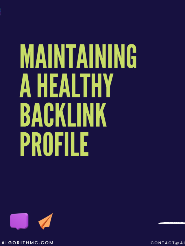 healthy backlink profile